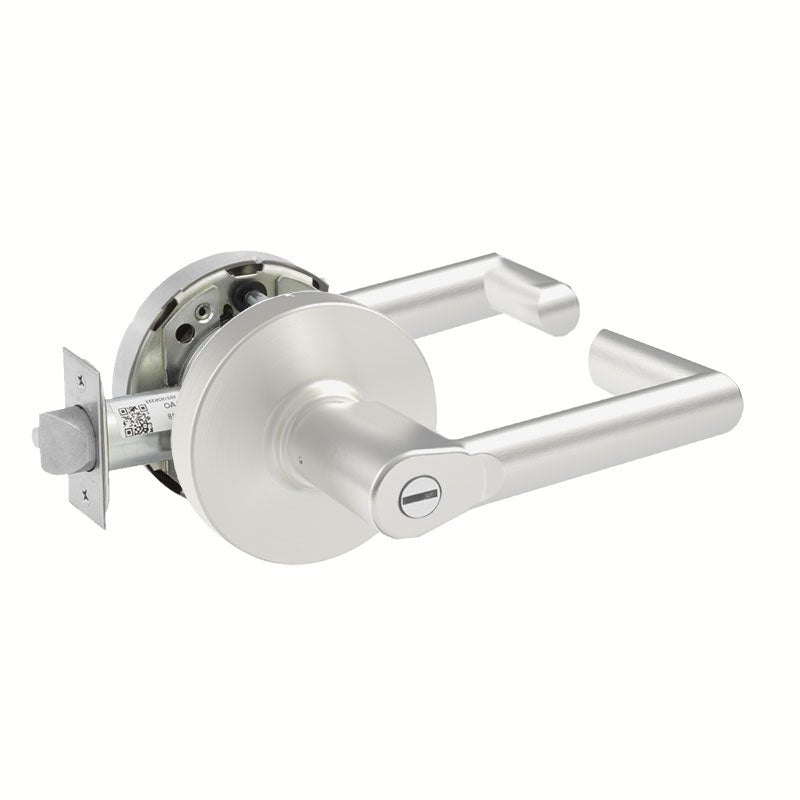 Sargent 10XU65-LMW-US26 Cylindrical Privacy/Bathroom Function Lever Lockset