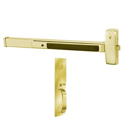 Sargent 8866-G-PTB Rim Exit Device Panic Bar Key Lock/Unlock, 43"-48" Bar, PTB Trim