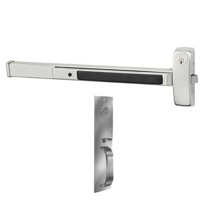 Sargent 8866-F-PTB Rim Exit Device Panic Bar Key Lock/Unlock, 36" Bar, PTB Trim