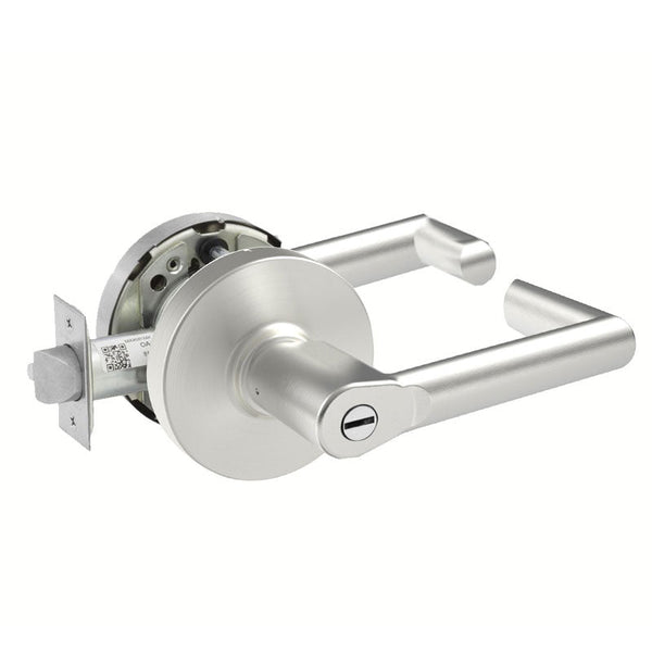 Sargent 10XU65-LMW-US26D Cylindrical Privacy/Bathroom Function Lever Lockset