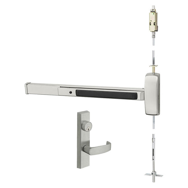 Sargent 12-WD8613-F-ETL-96-US32D Fire Rated Concealed Vertical Rod Exit Device