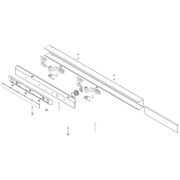 Sargent 68-2697 10B Rail Assembly Wide Cam Lockdown