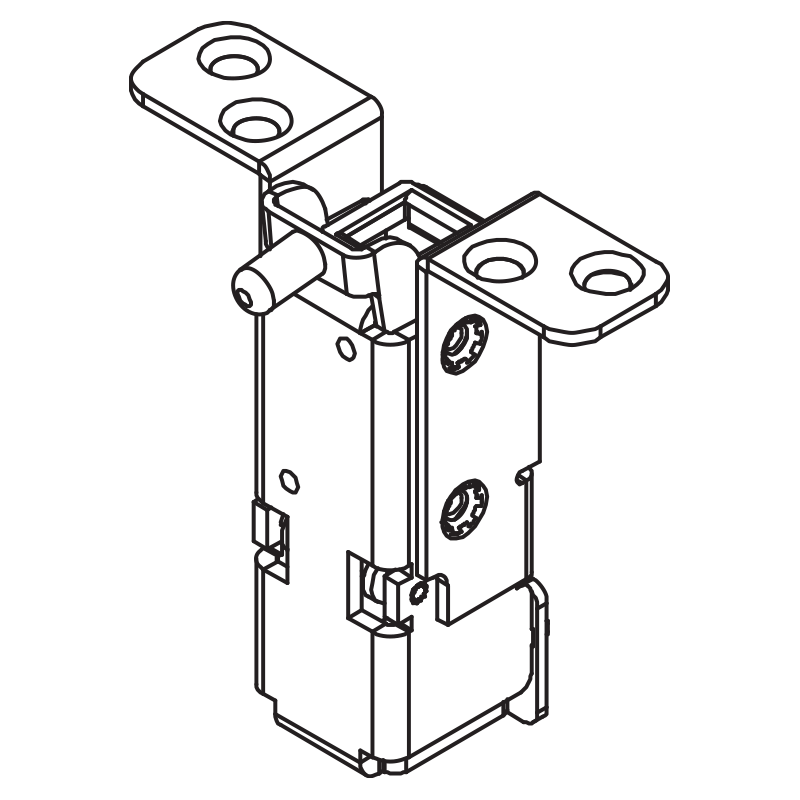 Sargent 68-3523 Concealed Vertical Rod Top Case/Bracket Assembly for 1 3/4 Thick Doors with 1/4 Cladding
