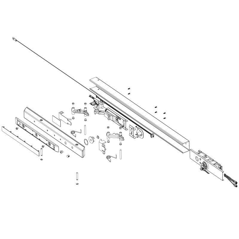 Sargent 68-3780 32D Delayed Egress 59 Rail Assembly for Exit Device