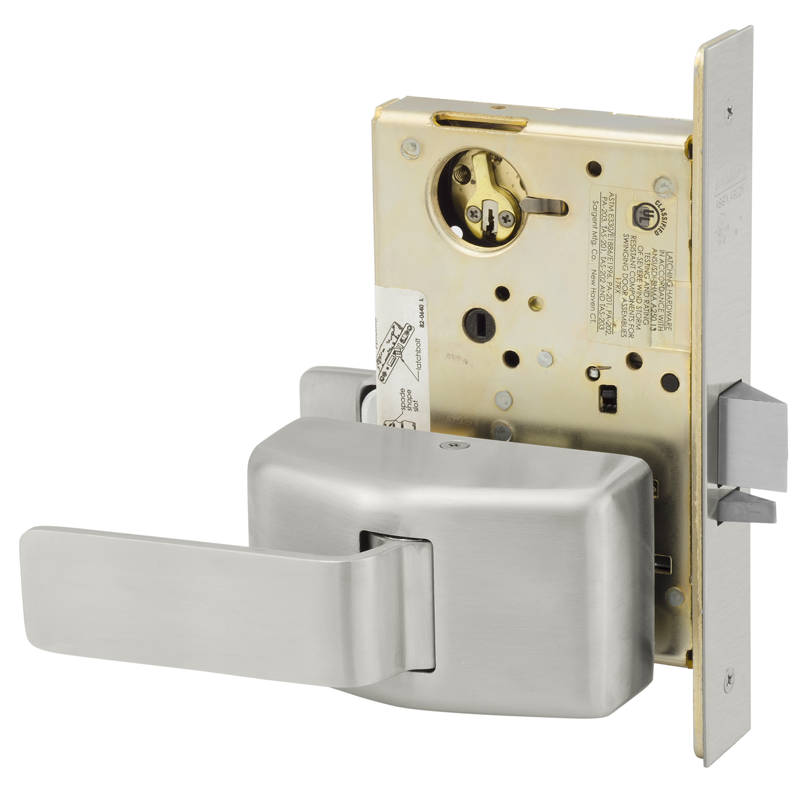 Sargent - 7815-PT-US32D Passage or Closet Mortise Lock, with Push/Pull Trim, Satin Stainless Steel