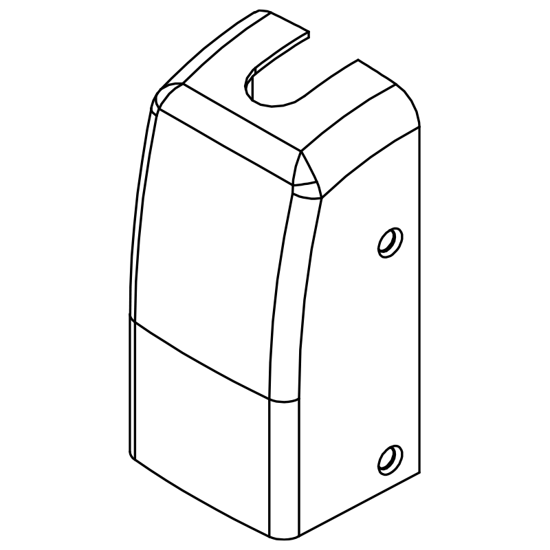 Sargent 97-0018 10B Top and Bottom Cover for 8700 Series Surface Vertical Rod Exit Devices