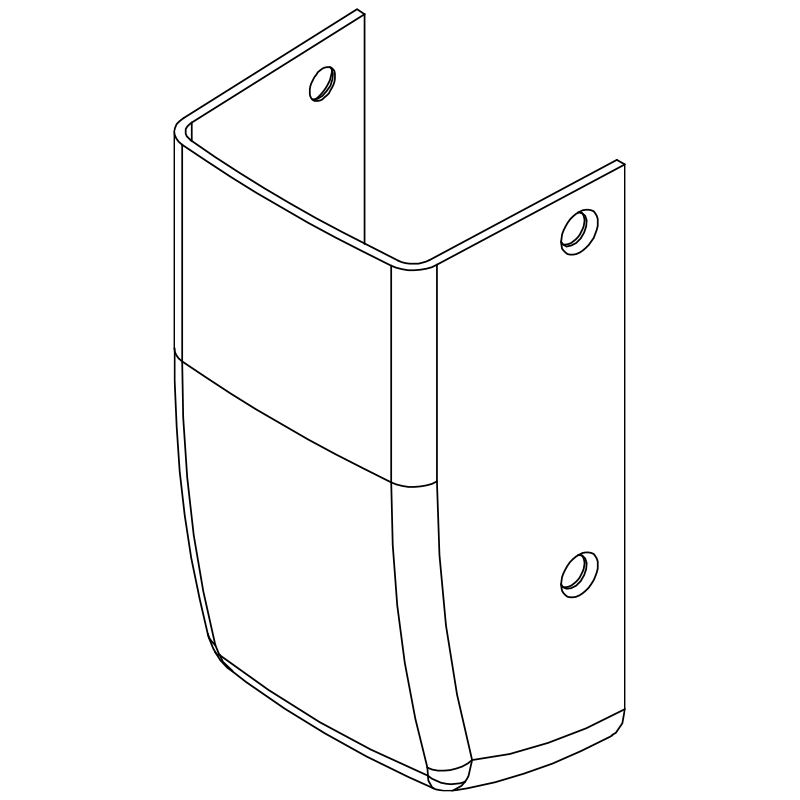Sargent 97-0018 32D Top and Bottom Cover for 8700 Series Surface Vertical Rod Exit Devices