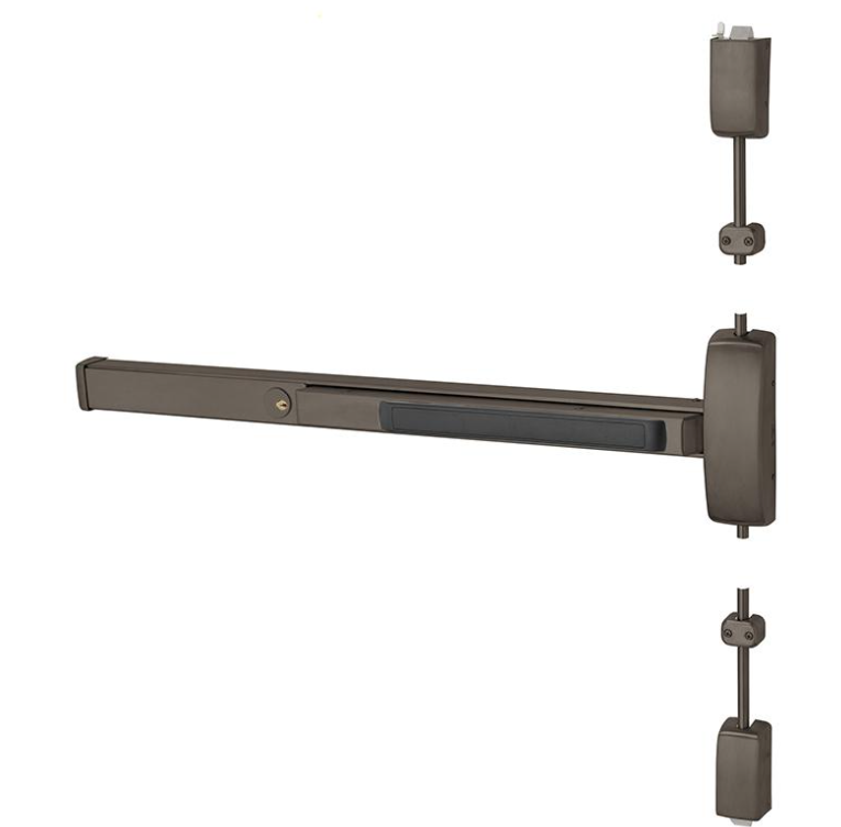 Sargent 55-12-8713-F-84, Fire Rated Surface Vertical Rod Exit Device, (55) Request to Exit Option, 84" Height, 33"-36" Bar