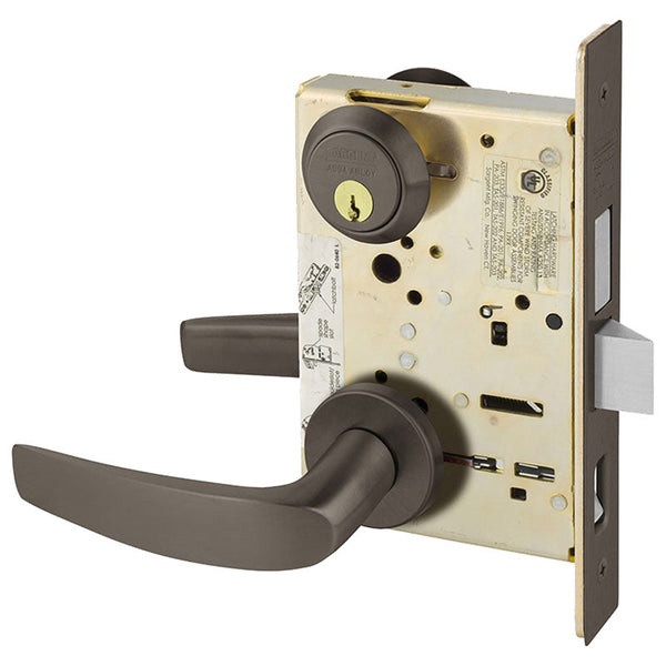 Sargent 8246-LNL-US10B Dormitory or Exit Mortise Lock