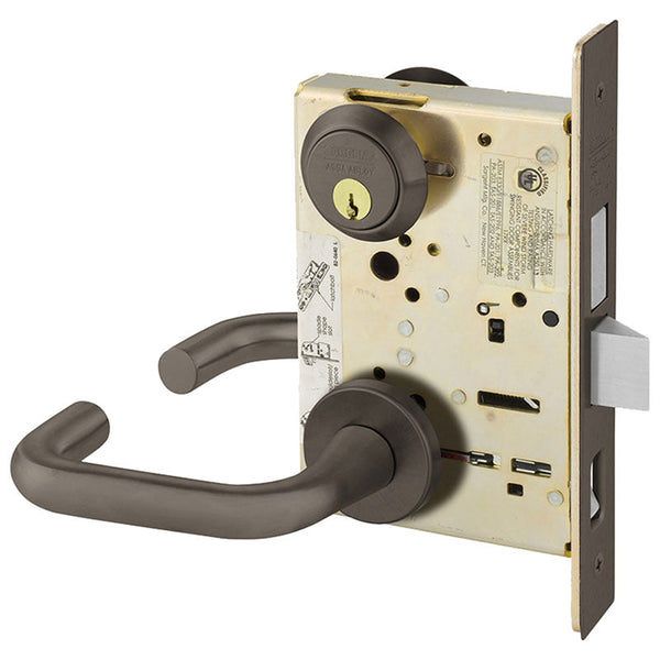 Sargent 8246-LNJ-US10B Dormitory or Exit Mortise Lock